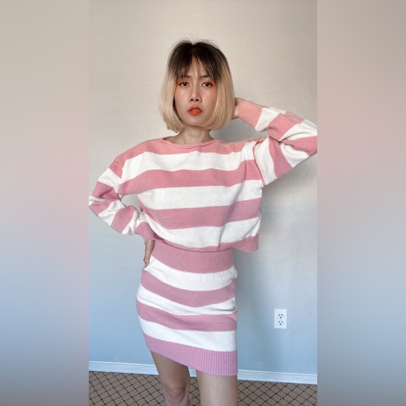 BRAND NEW! 2 pieces pink sweat dress - Picture 7 of 12